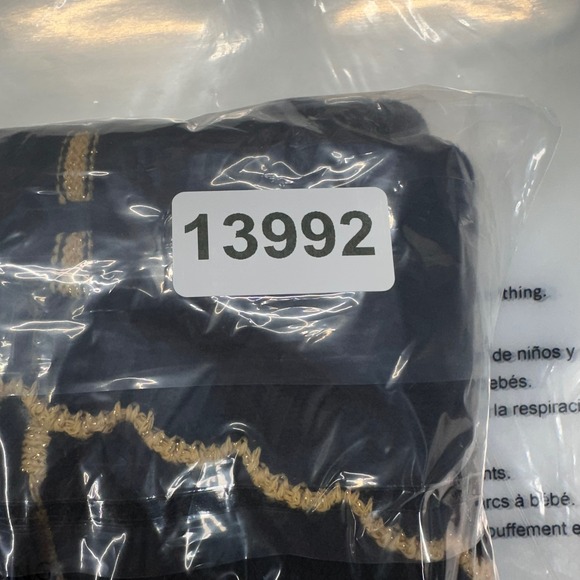 VTG Cricket Lane Cardigan Sweater Womens S Oversized BLK Gold Pointelle Coquette - Picture 8 of 8